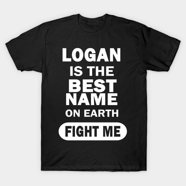 Logan Pregnancy name for boys men T-Shirt by FindYourFavouriteDesign